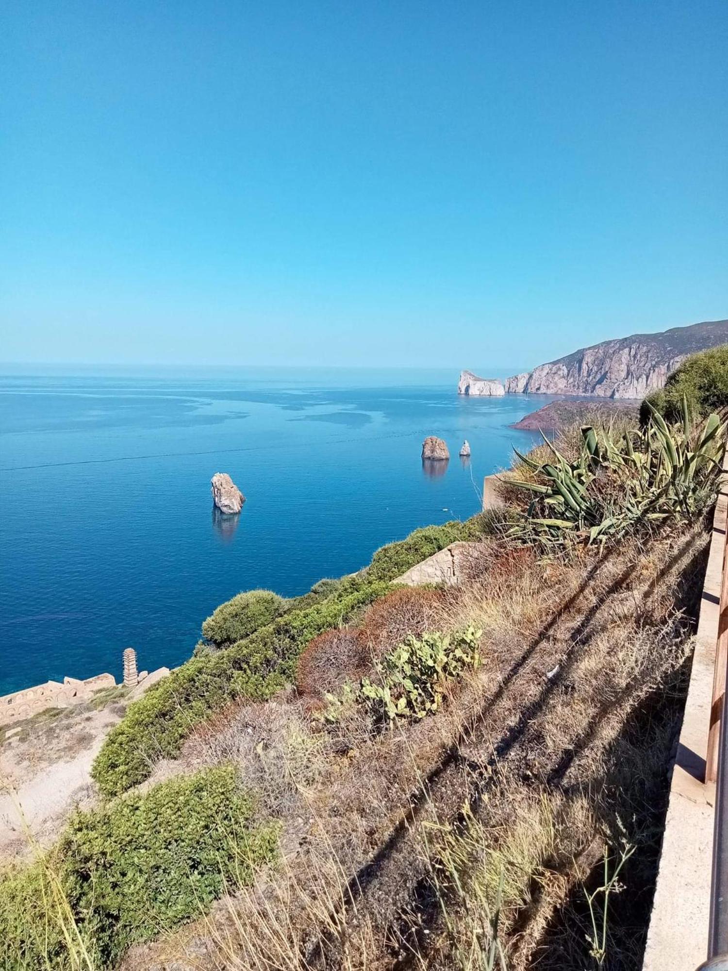 La Perla E Le Conchiglie Tanca Piras Vista Mare Villa Nebida Eksteriør billede