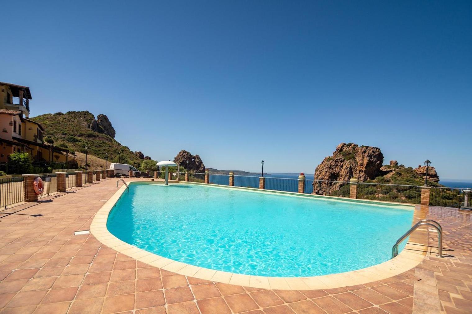 La Perla E Le Conchiglie Tanca Piras Vista Mare Villa Nebida Eksteriør billede