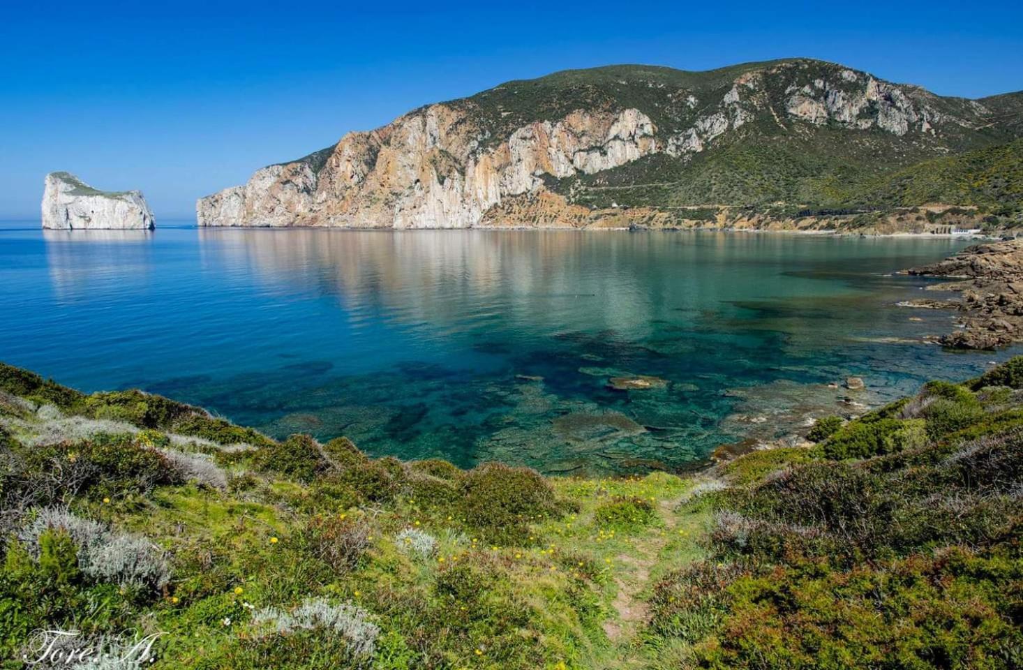 La Perla E Le Conchiglie Tanca Piras Vista Mare Villa Nebida Eksteriør billede